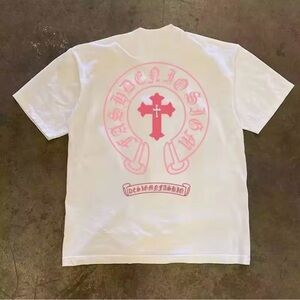 White chrome heart T-Shirt